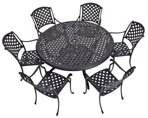 In And OutdoorMatch Ronde tafel - Ø147 cm - Gegoten aluminium (105672)