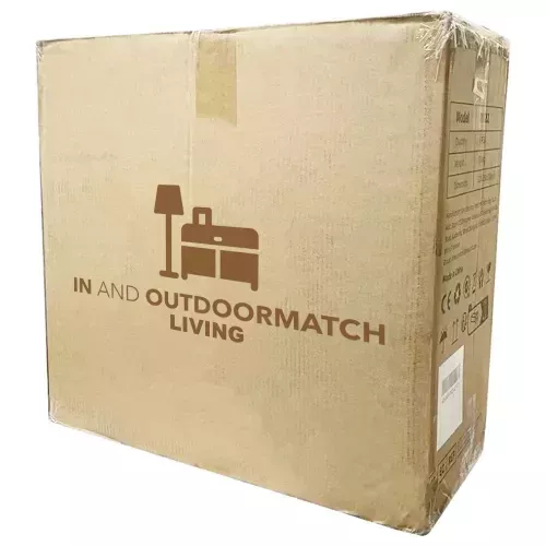 In And OutdoorMatch Vierkante tafel - 100x100 cm - Gegoten aluminium (105673)