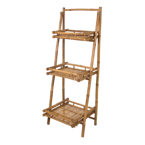 In And OutdoorMatch Etagère - Bamboe - 56x50x145 cm (105706)