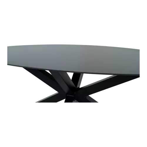 In And OutdoorMatch Tuintafel - Ovaal - 180x100 cm - Aluminium & Glas (105749)