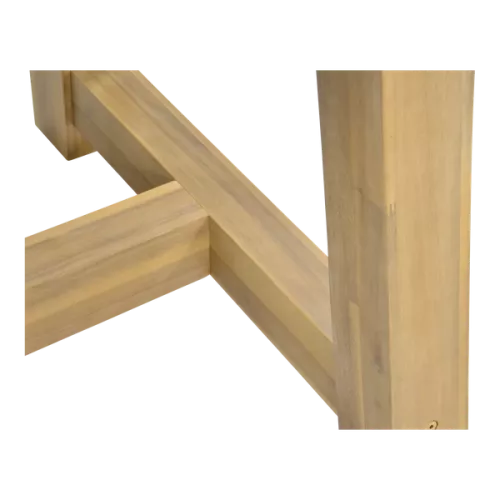 In And OutdoorMatch Tuintafel - 250x100x77 cm - Acaciahout - Polystone tafelblad (105859)