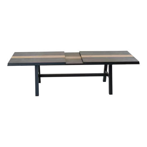 In And OutdoorMatch Uitschuiftafel - 243/303x102 cm - Aluminium - 6 mm HPL (105921)
