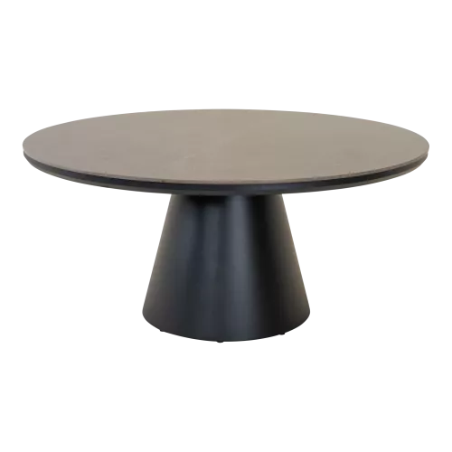 In And OutdoorMatch Tafel - Ø120x74 cm - Aluminium - Rond - 12 mm Gesinterd Steen (105926)