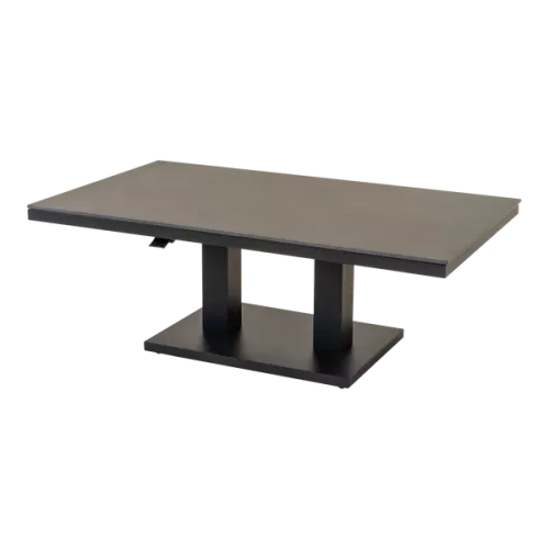 In And OutdoorMatch Loungetafel - Verstelbaar - 140x80x49/72 cm - Gesinterd Steen (105933)