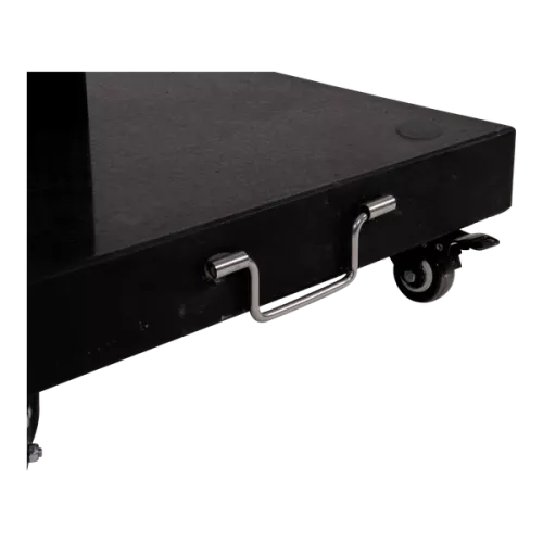 In And OutdoorMatch Parasolvoet - Graniet - 50x50cm - 50kg - Met 4 wielen - Zwart - Ø Parasolbuis (106090)