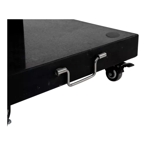 In And OutdoorMatch Parasolvoet Graniet - 55x55cm - 60kg - Met 4 wielen - Zwart - Ø Parasolbuis (106091)