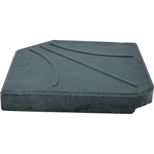 In And OutdoorMatch Betonnen plaat vierkant - 47x47cm - 25kg - Zwart - Voor zweefparasol (106104)