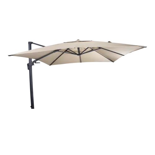 In And OutdoorMatch Zwevende parasol - 3x3m - UV50+ - Zonder kraag - Aluminium frame (106158)