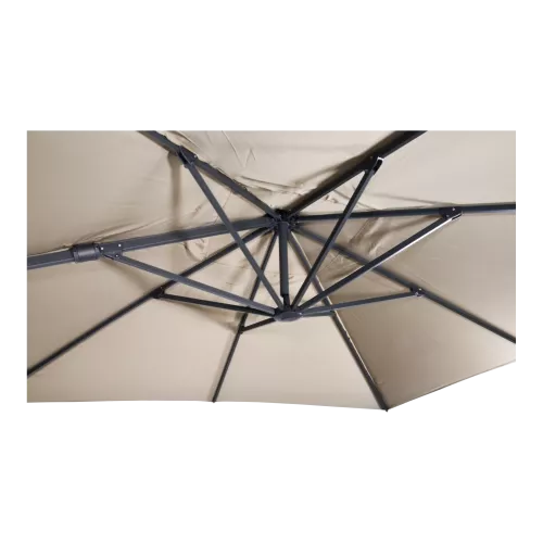 In And OutdoorMatch Zwevende parasol - 3x3m - UV50+ - Zonder kraag - Aluminium frame (106158)