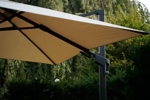 In And OutdoorMatch Zwevende parasol - 3x3m - UV50+ - Zonder kraag - Aluminium frame (106158)