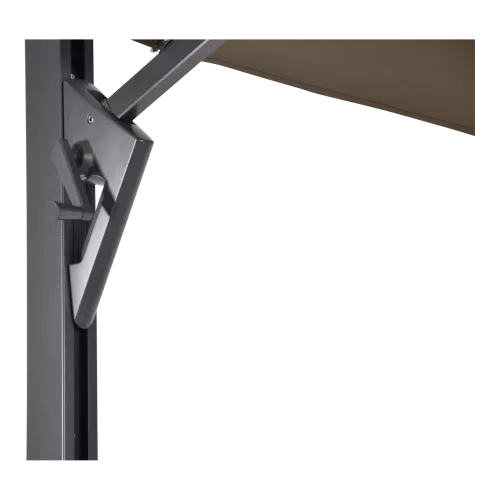 In And OutdoorMatch zweefparasol - 3x4m - Taupe - UV50+ - Sterk Polyester - Aluminium Frame (106168)