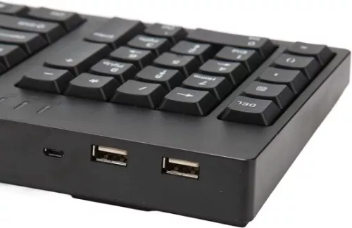 merkloos Ergonomisch toetsenbord voor linkshandigen, 109 toetsen, USB - Ergonomische indeling - Plug and Play - Voor bedrijven en ontwerpers. (8785309441397)