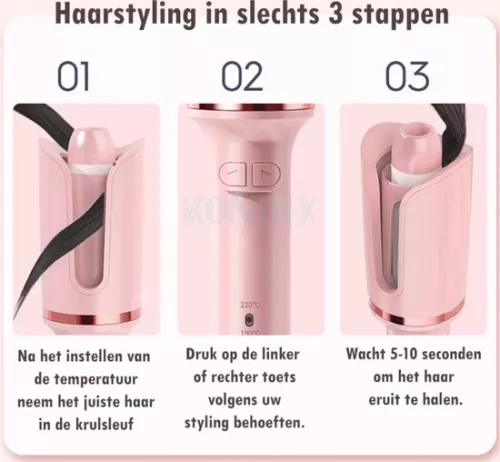 merkloos Automatische krultang - Krultang - Haarkrultang - Haarkrultang (6097432244212)