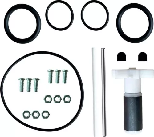Lay Z Spa SaluSpa Coleman Waterpomp Afdichting Conversie Kit met Impeller P4071 58113 E02 - Loopwiel, O-ring, Keramische As, RVS As - Zwart