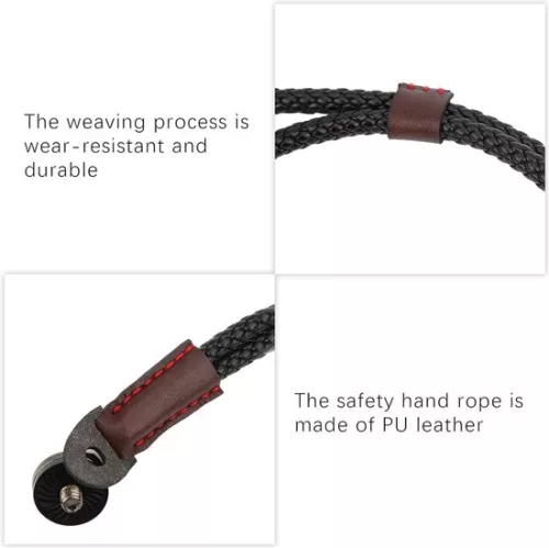 merkloos Polsband voor ONE X2-camera - PU-leren polsband voor veiligheid - Camera-lanyardaccessoires (6152321567510)