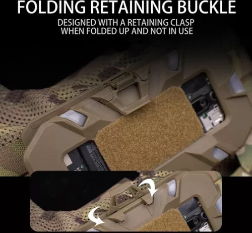 merkloos Bevestigingspunten voor tactische platendragervesten - Molle-telefoonhouder op de borst - Navigatiebord met snelkoppeling - Schermgrootte 4,7