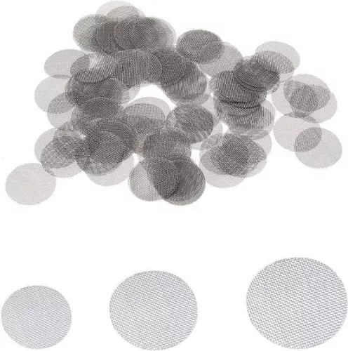 merkloos 100 stuks roestvrijstalen rookschermen - Pijpschermfilters voor roken - Gaasschermen Draadgaasfilter 15 mm. (8785300263530)