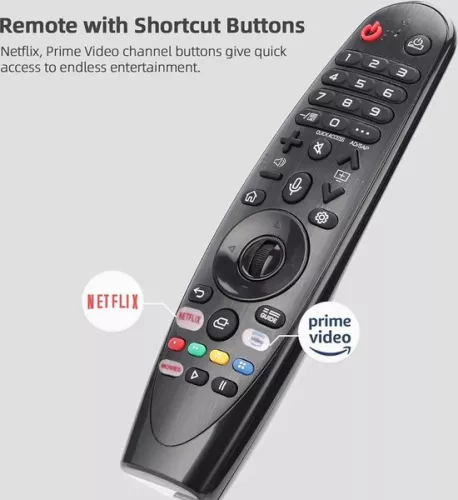 merkloos Magic Remote Control voor LG Smart TV - Vervanging met spraakfunctie - Universeel - Geschikt voor veel LG Smart TV-modellen. (8785309239703)