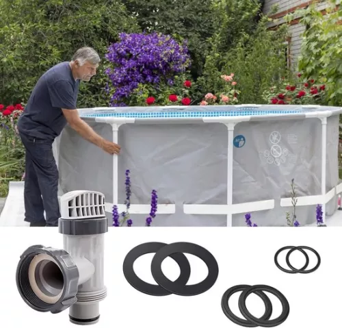 merkloos O-ring 6-delige set rubberen afdichtringen ringen ronde afdichting voor Intex zwembadonderdelen 10747 25006 25010 28633 28635 28621 etc. (8785322835784)