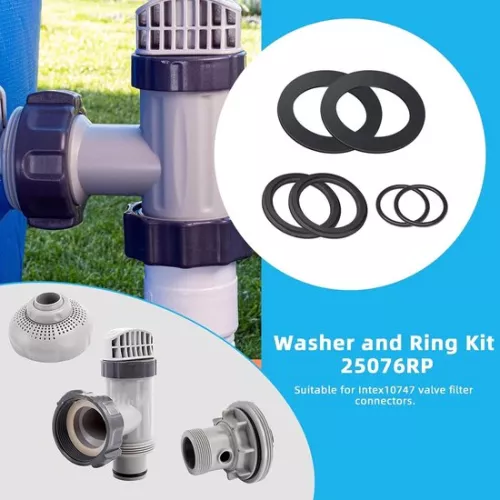 merkloos O-ring 6-delige set rubberen afdichtringen ringen ronde afdichting voor Intex zwembadonderdelen 10747 25006 25010 28633 28635 28621 etc. (8785322835784)