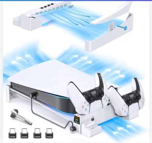 merkloos Ventilator geschikt voor Playstation 5 - USB Koelventilator PS5 Accessoires (6150719187104)