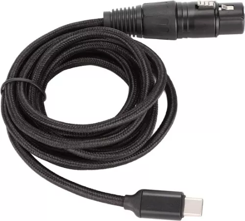 merkloos USB C naar XLR vrouwelijke kabel - Type C microfoonkabel met laag ruisniveau - Geschikt voor Windows - 3 m. (6152350721785)