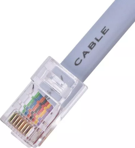 merkloos USB2.0 mannelijke naar RJ45 mannelijke kabel voor routers, switches - 18 m CAT5 seriële console platte kabel voor desktops, laptops, routers, switches met HTML-inhoud. (8785310427410)