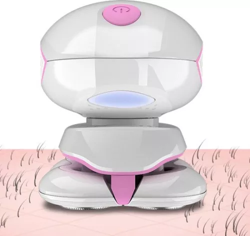 merkloos 3-in-1 elektrische damesscheerapparaat met borstelmassagekop - Draadloze, pijnloze haarverwijderaar voor gezicht en lichaam - Inhoud (8785310310897)