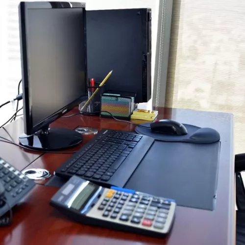 Muismat met gelkussen - ergonomische polssteun voor comfort - 1 stuk - zwart