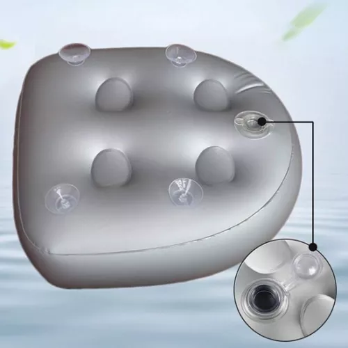 merkloos Spa zitkussen zacht comfortabel opblaasbaar zitverhogerkussen voor wellness en welness - Zitkussen voor extra comfortabele spa-ervaring (8785310310958)