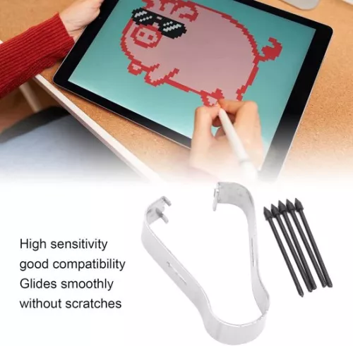 merkloos Stylus Pen Punten voor Samsung Galaxy S6 S7 S7 Plus Note 10 20 - Vervangende Stylus Pen Punten - Verpakking van 4 - Zwart. (8785310340719)