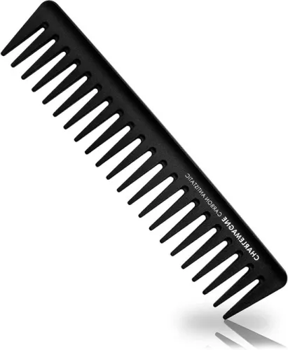 Premium Styling Comb Men - Onbreekbare Carbon Kam voor Haar en Baard - 19cm