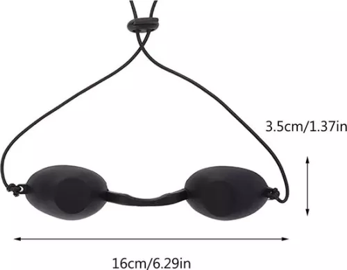merkloos Zonnebankbrillen - Bruiningsbrillen UV-zonnebankveiligheidsbrillen - voor LED-lichttherapie IPL-ontharing UV-bescherming Zonnebankbrillen (8785300057405)
