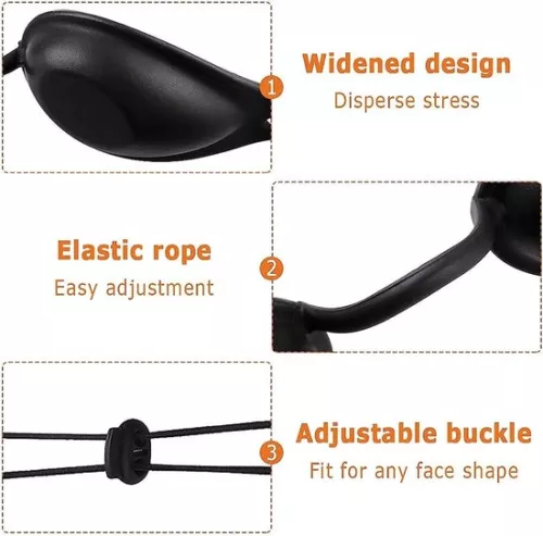 merkloos Zonnebankbrillen - Bruiningsbrillen UV-zonnebankveiligheidsbrillen - voor LED-lichttherapie IPL-ontharing UV-bescherming Zonnebankbrillen (8785300057405)