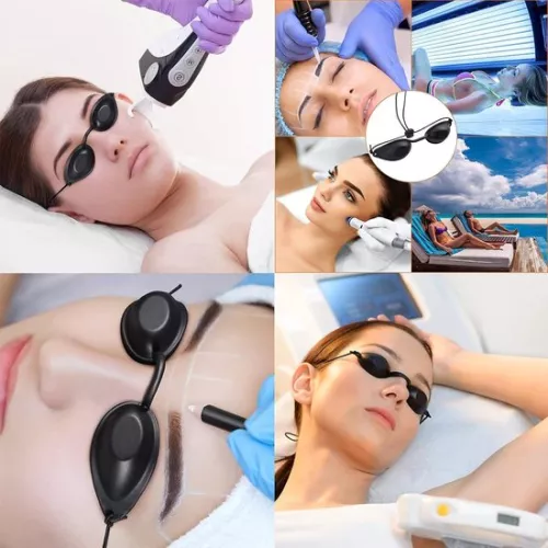 merkloos Zonnebankbrillen - Bruiningsbrillen UV-zonnebankveiligheidsbrillen - voor LED-lichttherapie IPL-ontharing UV-bescherming Zonnebankbrillen (8785300057405)