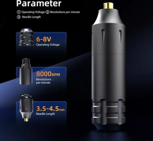 Aa Tattoo Pen Machine Draadloze Batterij Tattoo cartridges Naalden Tattoo Ink Complete Tattoo Machine Kit 20-delig (8785295309268)