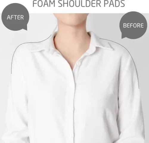 merkloos 2 paar witte epauletten - 2 paar zwarte epauletten - schuimrubberen epauletten - afneembare epauletten - naaibenodigdheden - geïntegreerde epauletten - knutselspullen voor blazers (8785307194998)