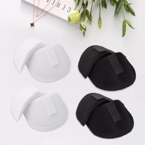 merkloos 2 paar witte epauletten - 2 paar zwarte epauletten - schuimrubberen epauletten - afneembare epauletten - naaibenodigdheden - geïntegreerde epauletten - knutselspullen voor blazers (8785307194998)