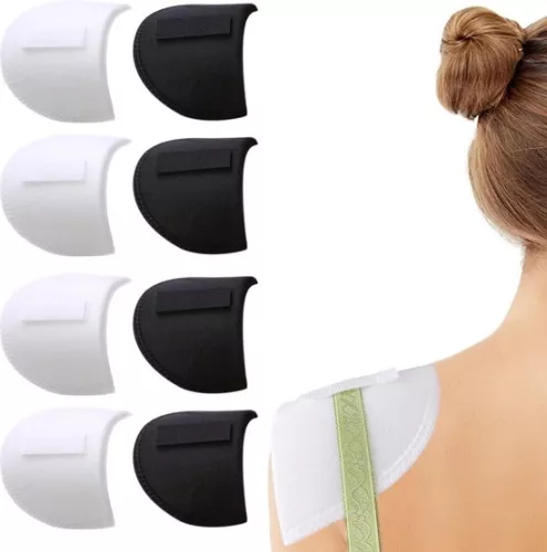 2 paar witte epauletten - 2 paar zwarte epauletten - schuimrubberen epauletten - afneembare epauletten - naaibenodigdheden - geïntegreerde epauletten - knutselspullen voor blazers