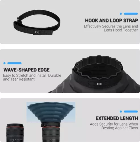 merkloos Siliconen zonnekaprok anti-reflectie 77mm 82mm voor Canon Nikon DSLR-cameralens Opvouwbare zonnekap Lensbeschermer (8785304986756)