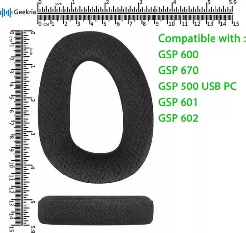 merkloos Vervangende oorkussens voor Sennheiser GSP 600 GSP 670 - Comfortabel en duurzaam (8785302635939)