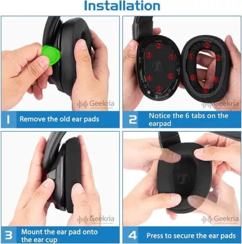 merkloos Vervangende oorkussens voor Sennheiser GSP 600 GSP 670 - Comfortabel en duurzaam (8785302635939)