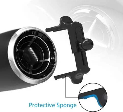merkloos Ronde ventilatietelefoonhouder voor Mercedes-Benz A/B/C/E/S-Klasse, Mini Cooper, Audi-TT - Geschikt voor alle ronde ventilatiesleuven (6152115118126)