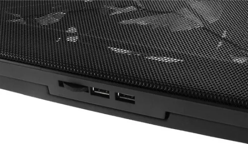 merkloos Laptopkoeler - Laptopkoeling - Ergonomisch - Stil - 5 Ventilatoren - Verstelbaar - Zwart (6150710343387)