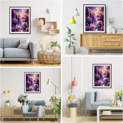 merkloos Wonderland Diamond Art - Volledige ronde diamantschilderset - Diamantborduurwerk - Kunstknutselsets - Volwassenen - Diamantschildersets - Schilderijen Diamantschilderen (9508451716453)