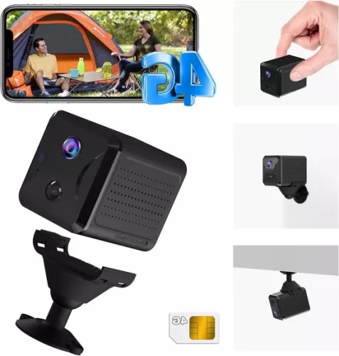 4G LTE-bewakingscamera zonder wifi - SIM-kaart - 5200 mAh-batterij - 160° kijkhoek - AI-bewegingsdetectie - 10 m nachtzicht