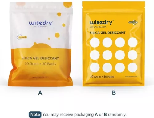 merkloos Silicagelzakjes met vochtindicator - 10 g x 30 stuks voor vochtverwijdering (6152642770774)