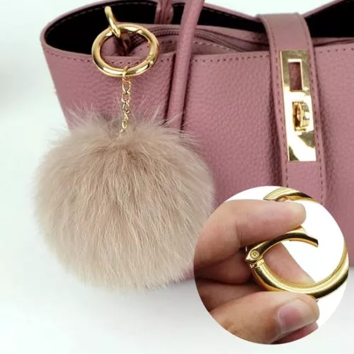 Merkloos Ronde karabijnhaak - Sleutelhangers en tassen - 24 stuks - Goud - Zinklegering (9505396897278)