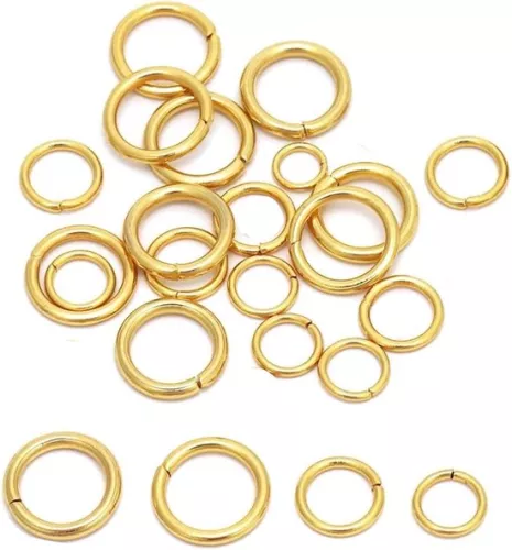 Ronde karabijnhaak - Sleutelhangers en tassen - 24 stuks - Goud - Zinklegering