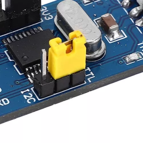 merkloos USB naar IIC I2C UART-converteradaptermodule - Downloaden van seriële gegevens-ISP-programma - Weergave van LED-lampstatus - Spanningsuitgang. (8785310337641)